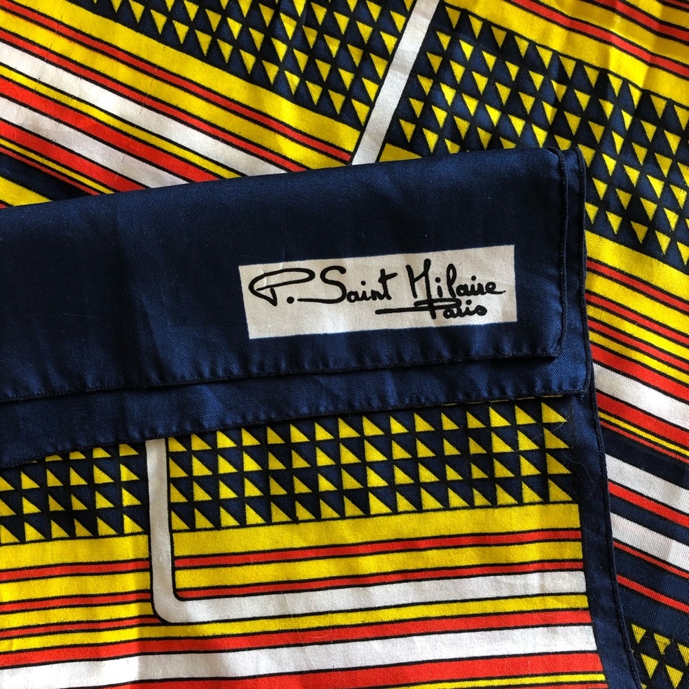 Vintage P. Saint Hilaire Paris Scarf